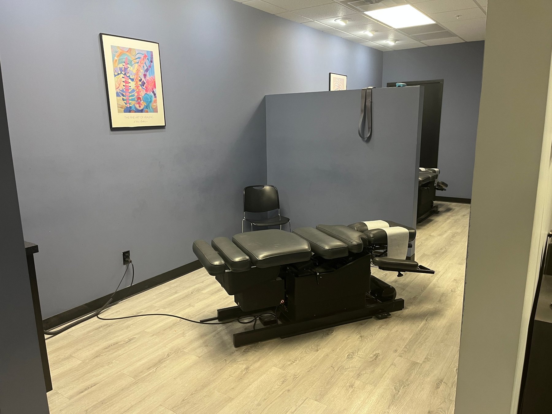 Chiropractic adjusting room in Livonia MI
